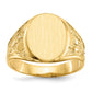 CUSTOM ORDER MICHEL BOLLI - 14K Yellow Gold 15.0x11.5mm Open Back Men's Signet Ring