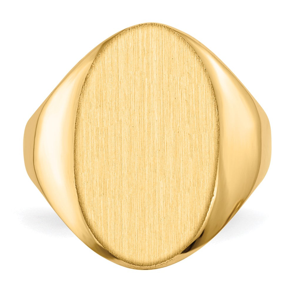 10k Yellow Gold 12.0x17.0mm Open Back Signet Ring