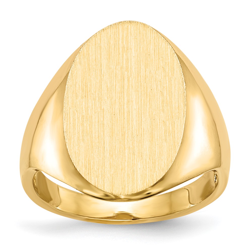 10k Yellow Gold 12.0x17.0mm Open Back Signet Ring