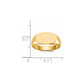 14K Yellow Gold 7.0x13.5mm Closed Back Signet Ring