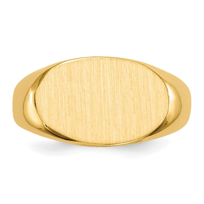 14K Yellow Gold 9.5x15.0mm Open Back Signet Ring