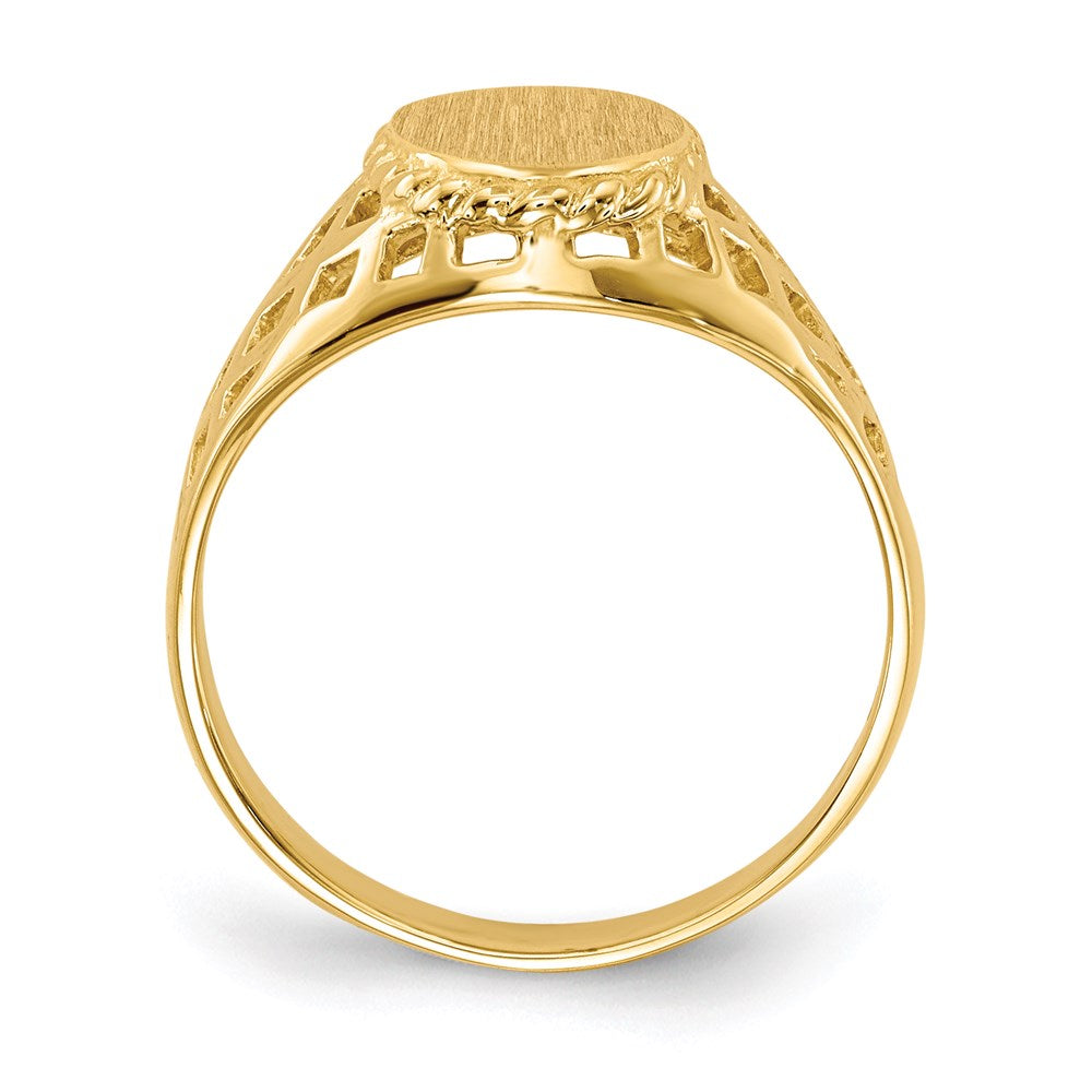 14K Yellow Gold Signet Ring