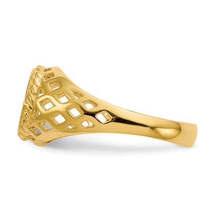 14K Yellow Gold Signet Ring