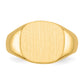 10k Yellow Goldy 12.0x13.5mm Open Back Men's Signet Ring