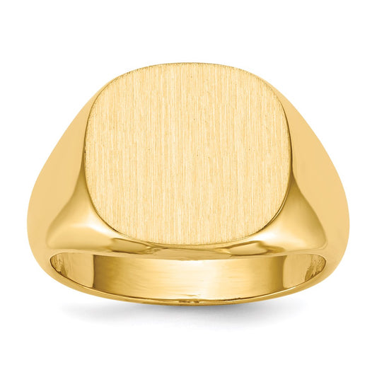 10k yellow gold mens signet ring 1rs306