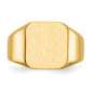 14K Yellow Gold 16.0x14.5mm Open Back Men's Signet Ring