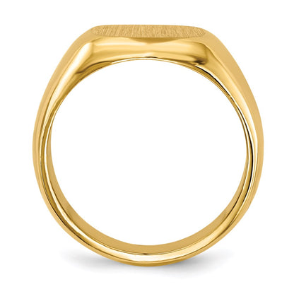 14K Yellow Gold Men's Signet Ring