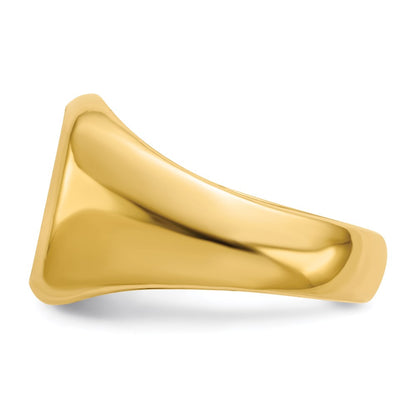 14K Yellow Gold Men's Signet Ring