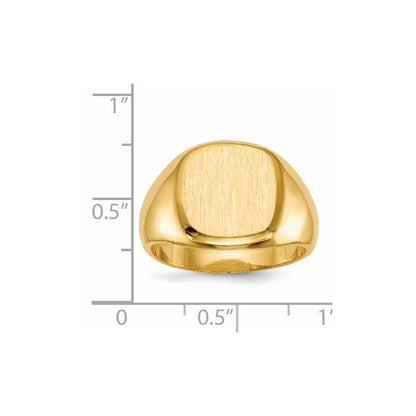 14K Yellow Gold Men's Signet Ring