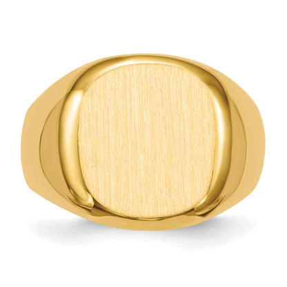 14K Yellow Gold Men's Signet Ring