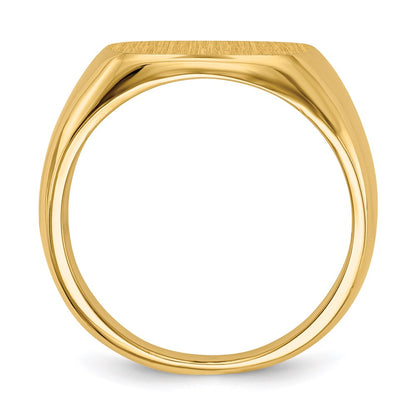 14K Yellow Gold Men's Signet Ring