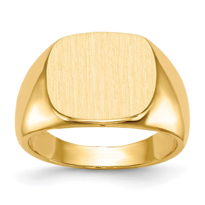 14K Yellow Gold Men's Signet Ring