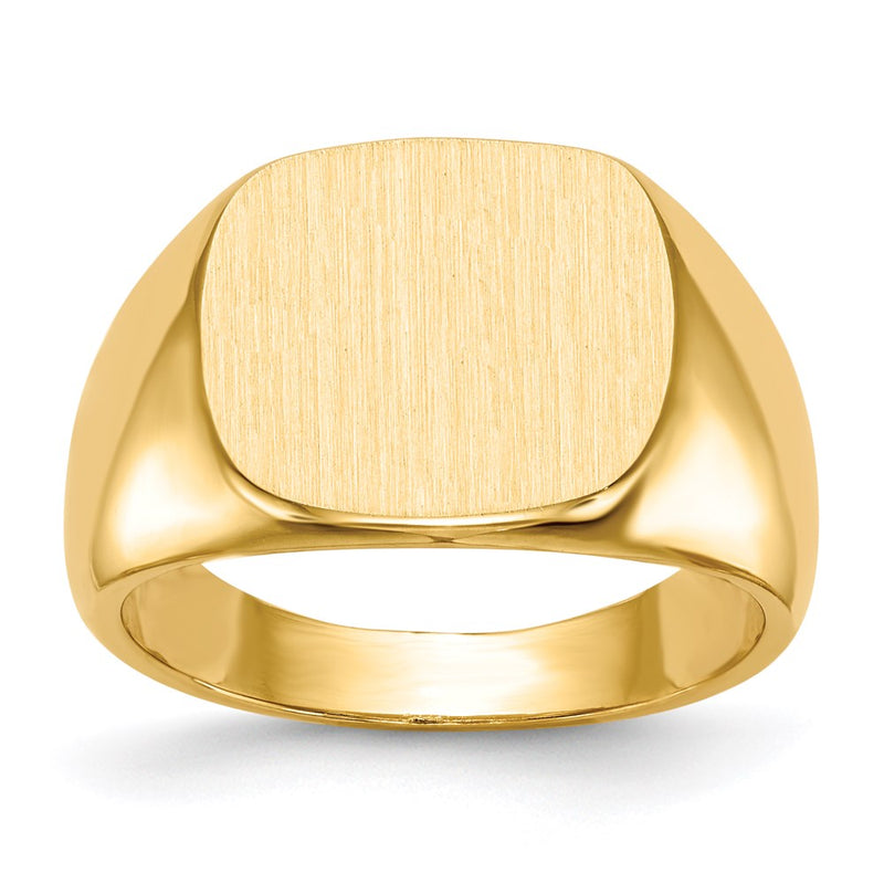 14K Yellow Gold Men's Signet Ring