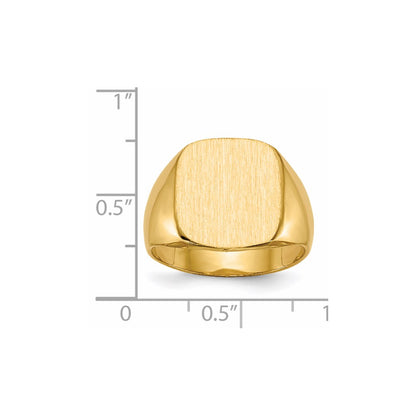 14K Yellow Gold Men's Signet Ring