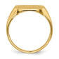 14K Yellow Gold 13.0x14.0mm Closed Back Men's Signet Ring
