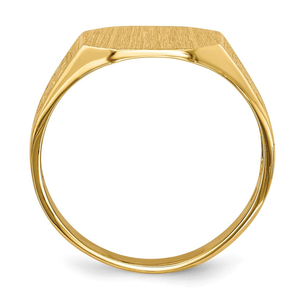 10k Yellow Gold 9.0x11.0mm Open Back Signet Ring