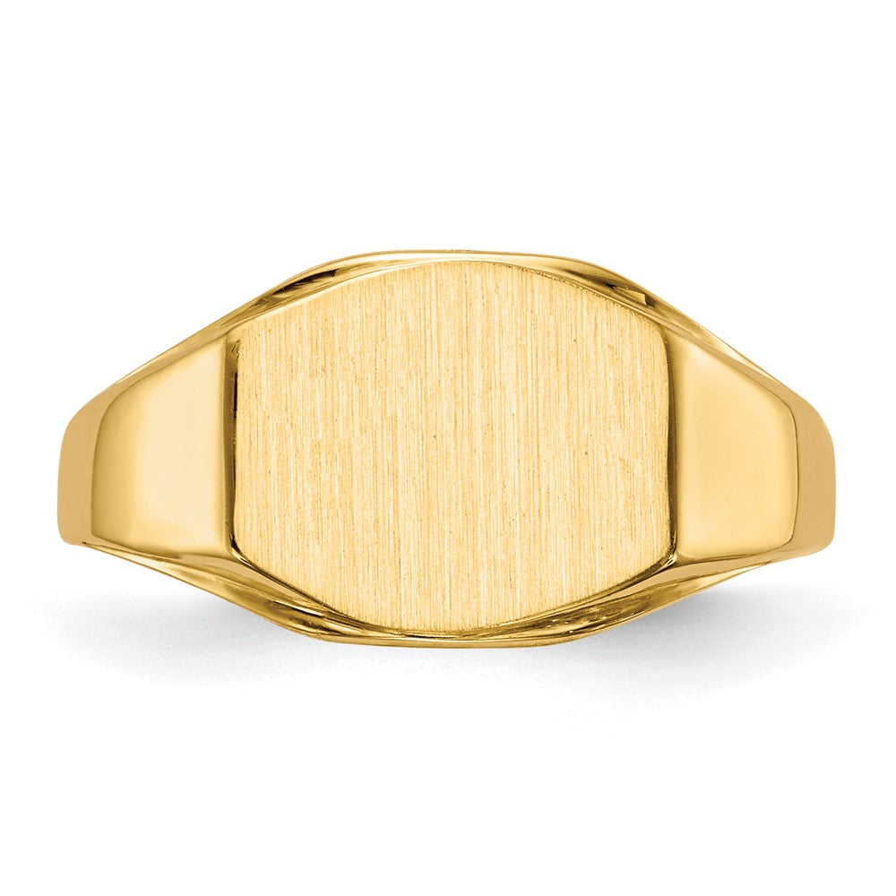 14K Yellow Gold 8.5x11.5mm Open Back Signet Ring