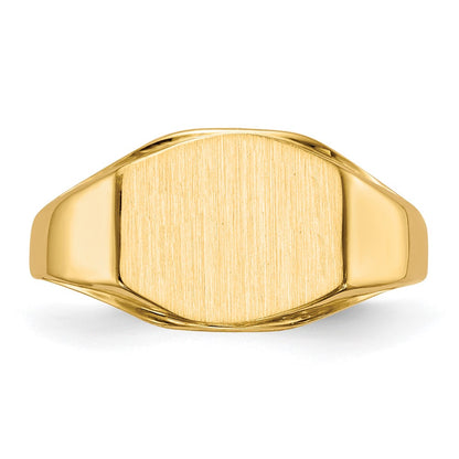 14K Yellow Gold 8.5x11.5mm Open Back Signet Ring
