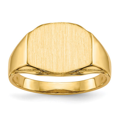 14K Yellow Gold 8.5x11.5mm Open Back Signet Ring