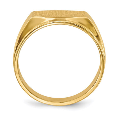 14K Yellow Gold Men's Signet Ring