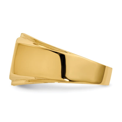 14K Yellow Gold Men's Signet Ring