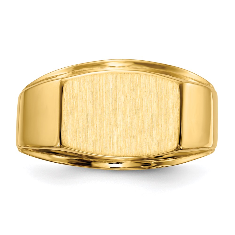 14K Yellow Gold Men's Signet Ring
