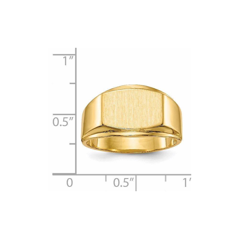 14K Yellow Gold Men's Signet Ring