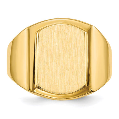 14K Yellow Gold Men's Signet Ring