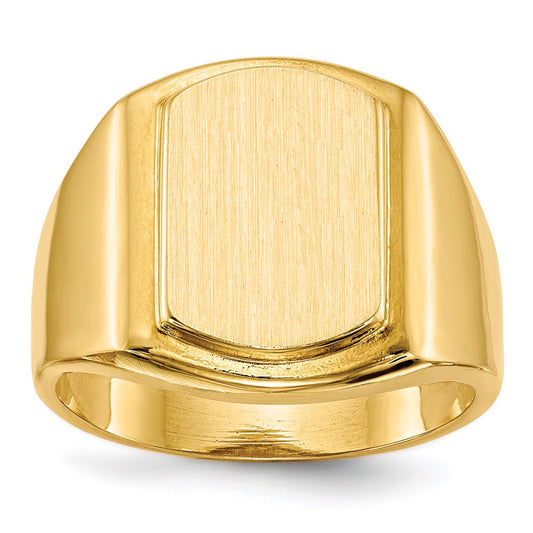 14K Yellow Gold Men's Signet Ring