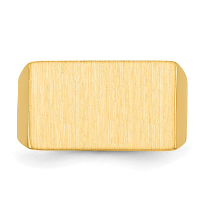 14K Yellow Gold Men's Signet Ring