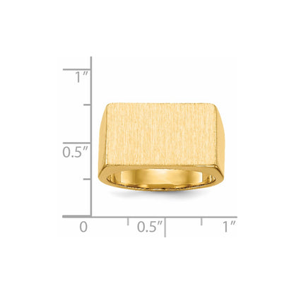 14K Yellow Gold Men's Signet Ring