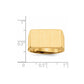 14K Yellow Gold 11.5x19.5mm Open Back Men's Signet Ring