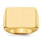 14K Yellow Gold 14.5x19.5mm Open Back Men's Signet Ring