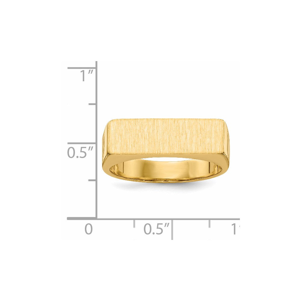 14K Yellow Gold Men's Signet Ring
