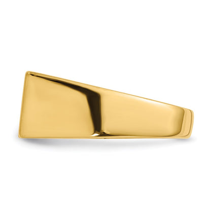 14K Yellow Gold Men's Signet Ring