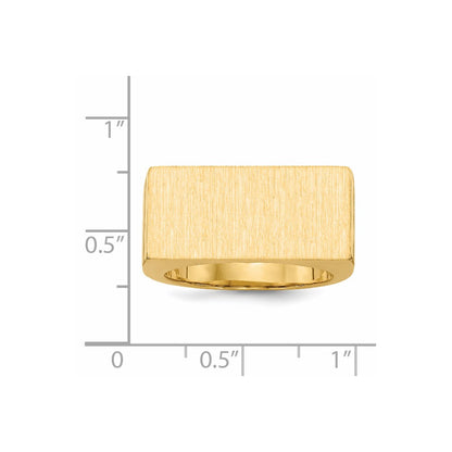 14K Yellow Gold Men's Signet Ring