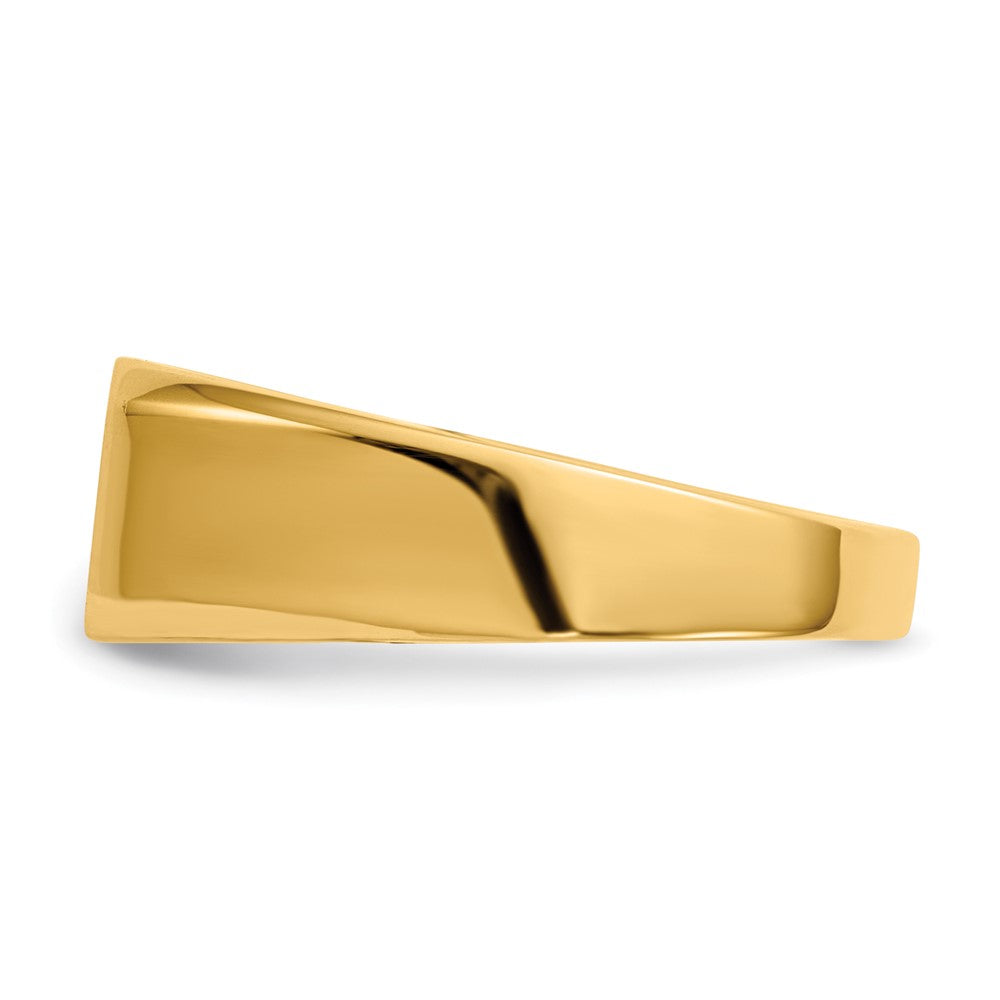14K Yellow Gold 6.5x11.5mm Closed Back Signet Ring