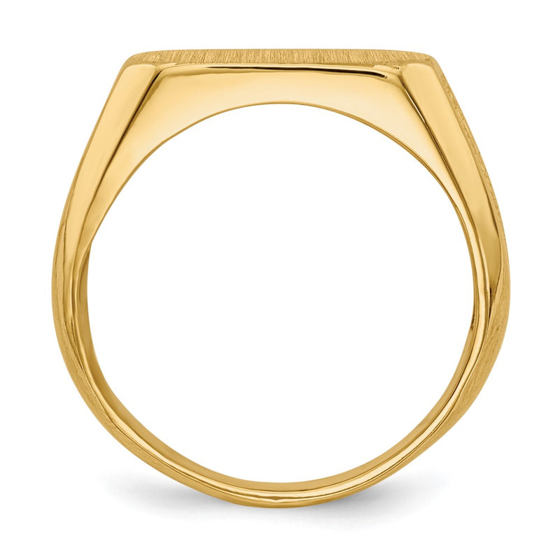 14K Yellow Gold 6.0x12.0mm Closed Back Signet Ring