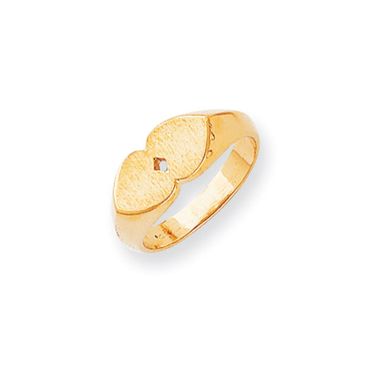14K Yellow Gold Signet Ring