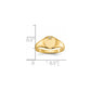 14K Yellow Gold VS Real Diamond signet ring