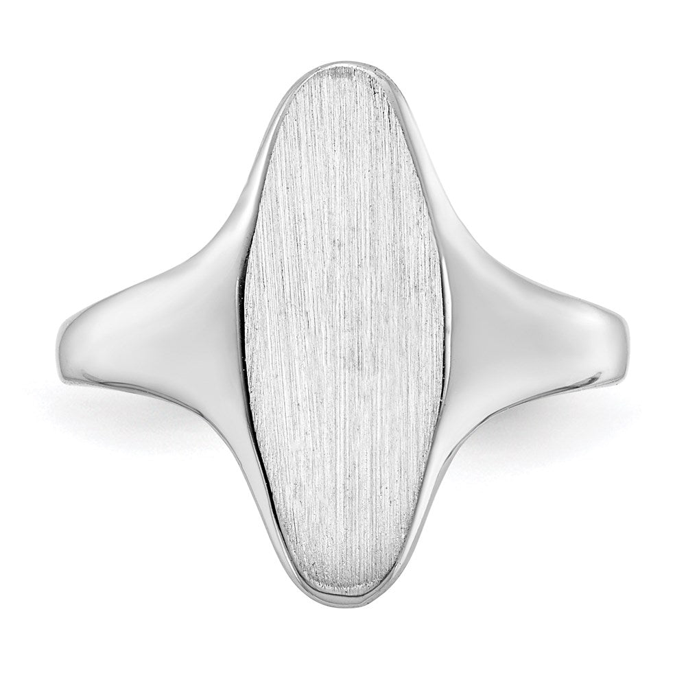 14k Yellow Gold Signet Ring 15.5mmx7mm Closed Back
