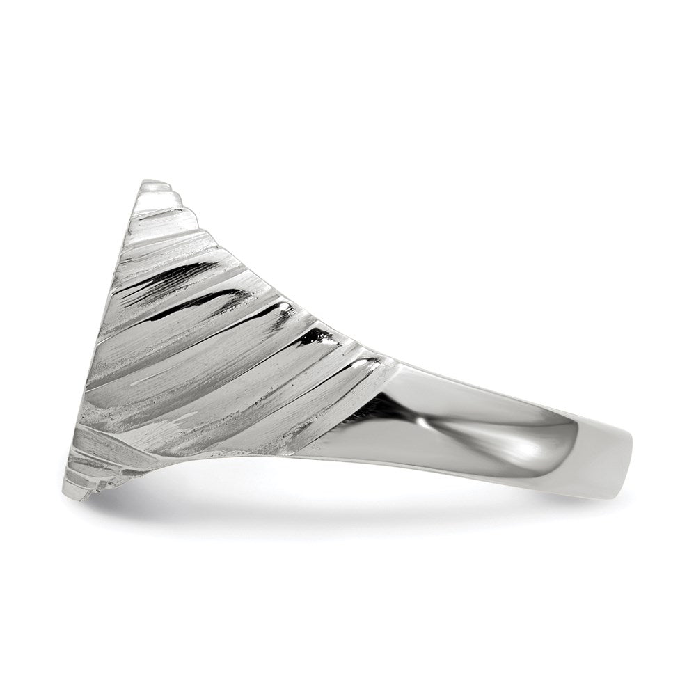 14k White Gold Signet Ring