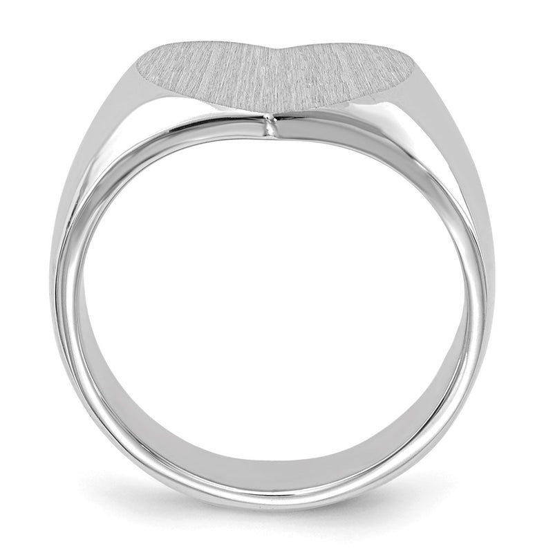 14k White Gold Signet Ring