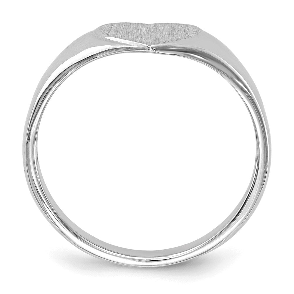 14k White Gold Signet Ring