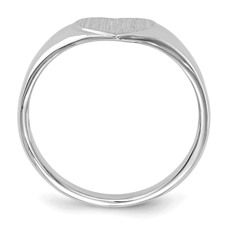 14k White Gold Signet Ring