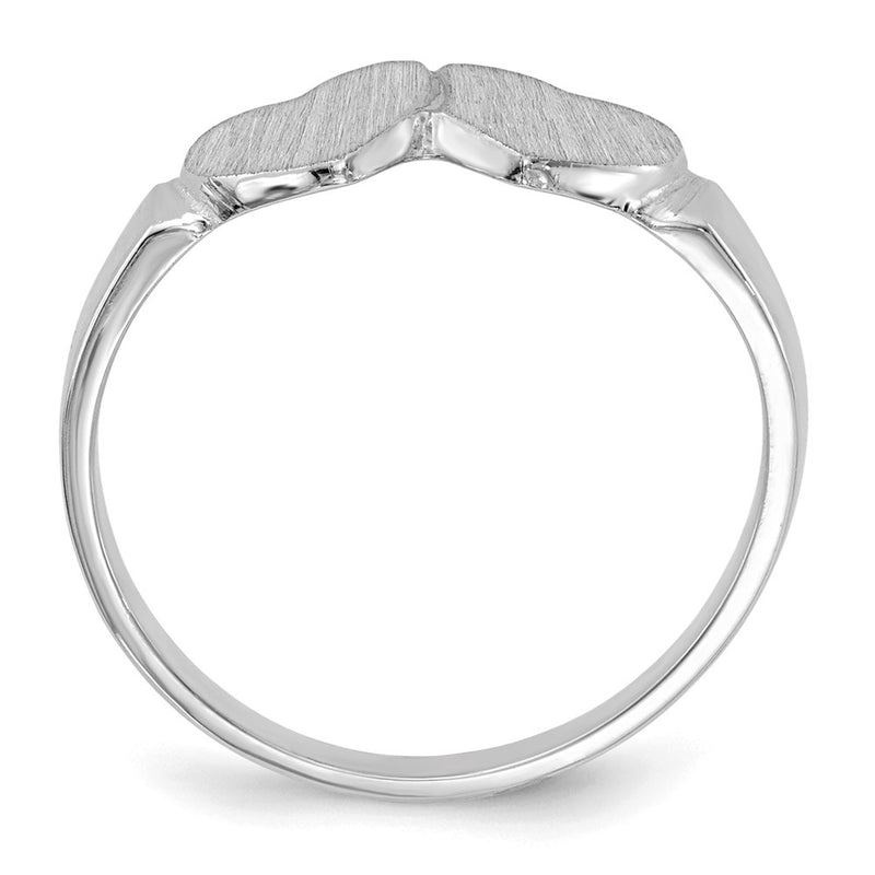 14k White Gold Signet Ring
