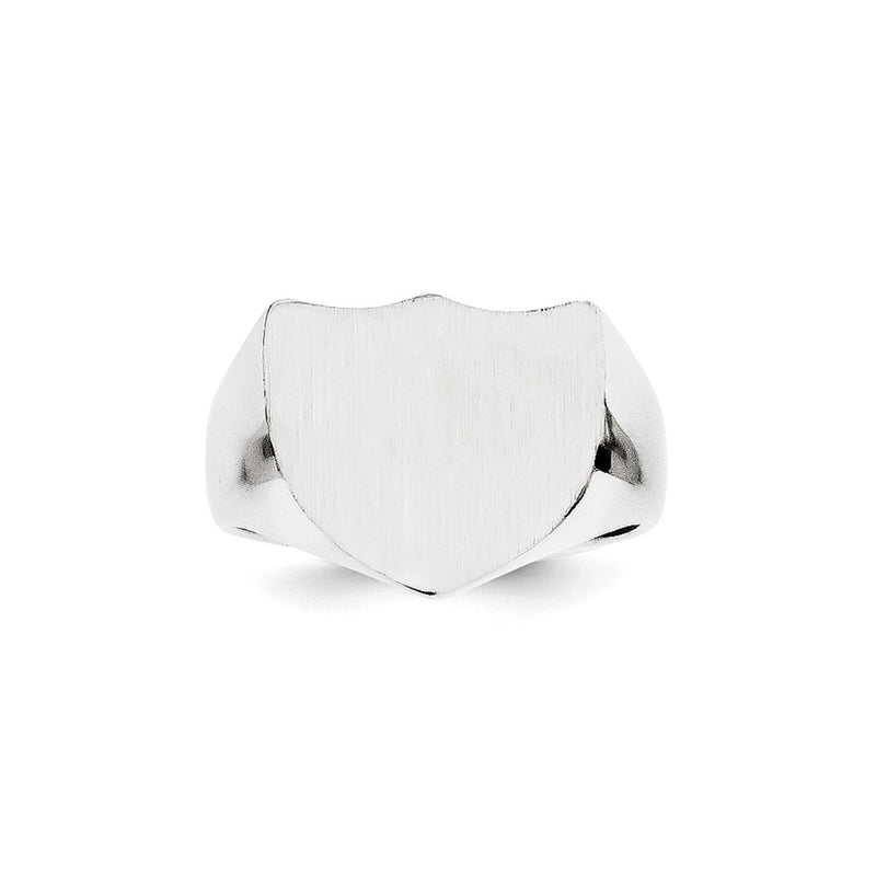 14k White Gold Signet Ring