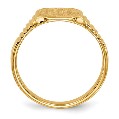 14K Yellow Gold Signet Ring
