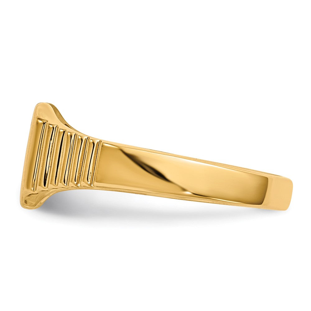 14K Yellow Gold Signet Ring