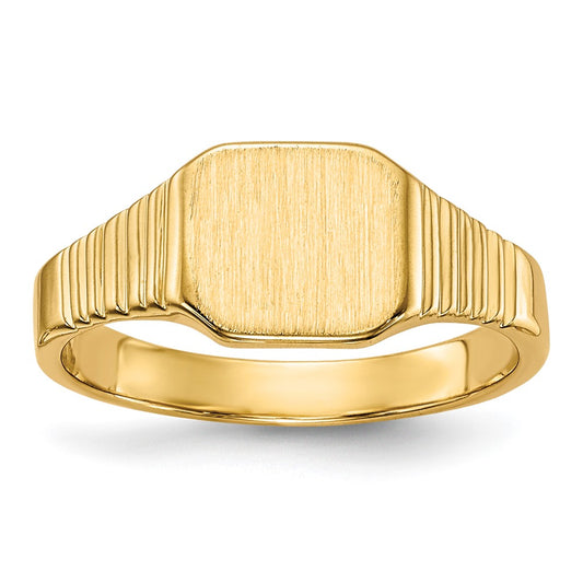 14K Yellow Gold Signet Ring